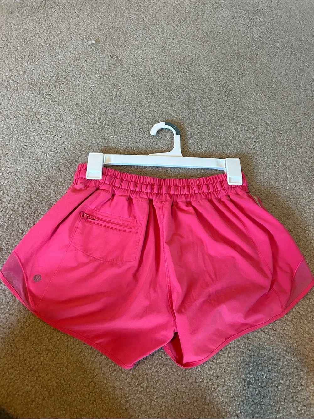 lululemon athletica Bright Pink Running Shorts with Drawstring